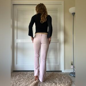 Vintage Y2K Light Pink Ultra Low Rise Corduroy Jeans by Silver Jeans